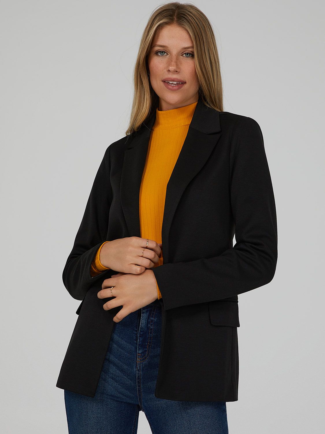 Open Front Stripe-Lined Blazer sold by Suzy Shier product image thumbnail 13