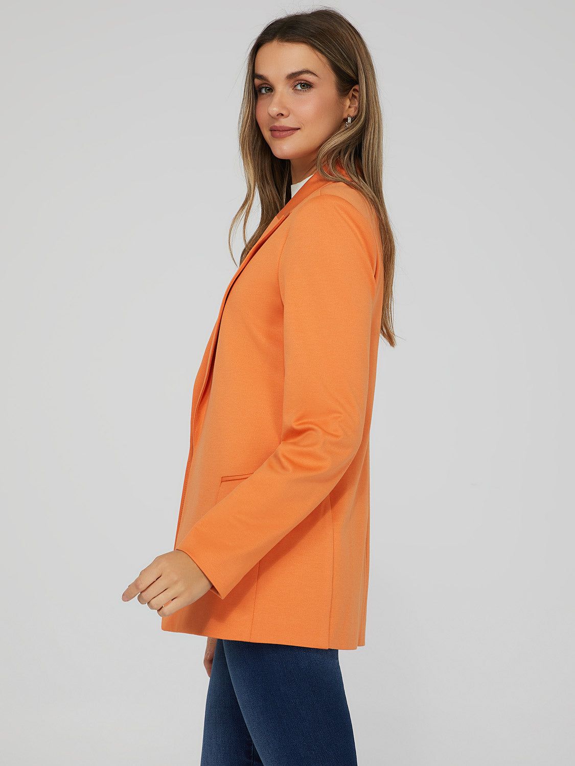 Open Front Stripe-Lined Blazer sold by Suzy Shier product image thumbnail 3