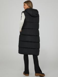 Longline Zip Up Puffer Vest sold by Suzy Shier