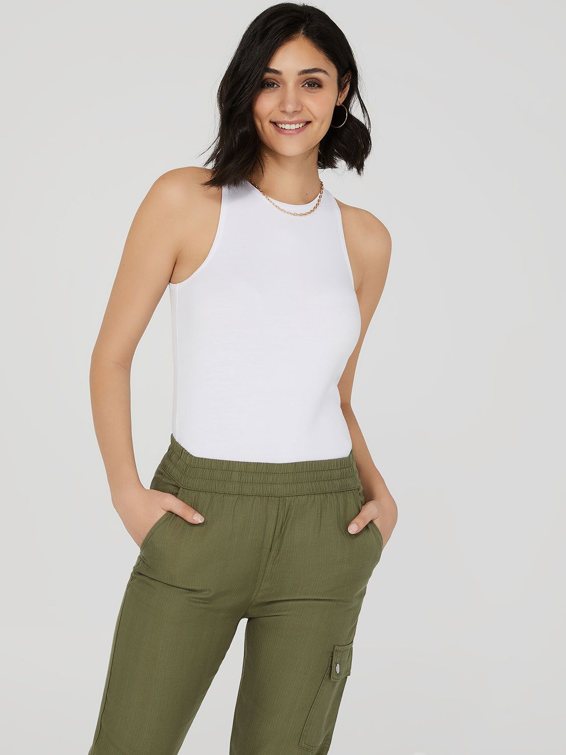 High Neck Tank Top sold by Suzy Shier