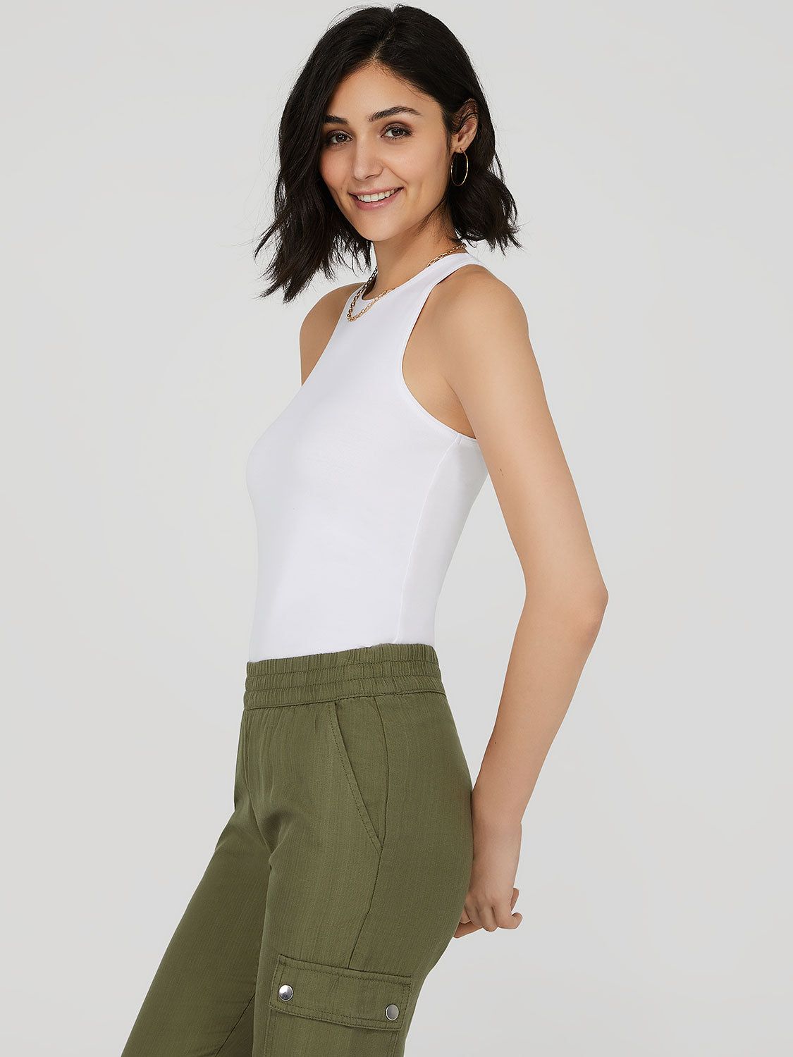 High Neck Tank Top sold by Suzy Shier product image thumbnail 3