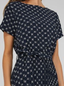 Boat Neck Pleated Midi Dress, <br>The Lauren Dress sold by Suzy Shier