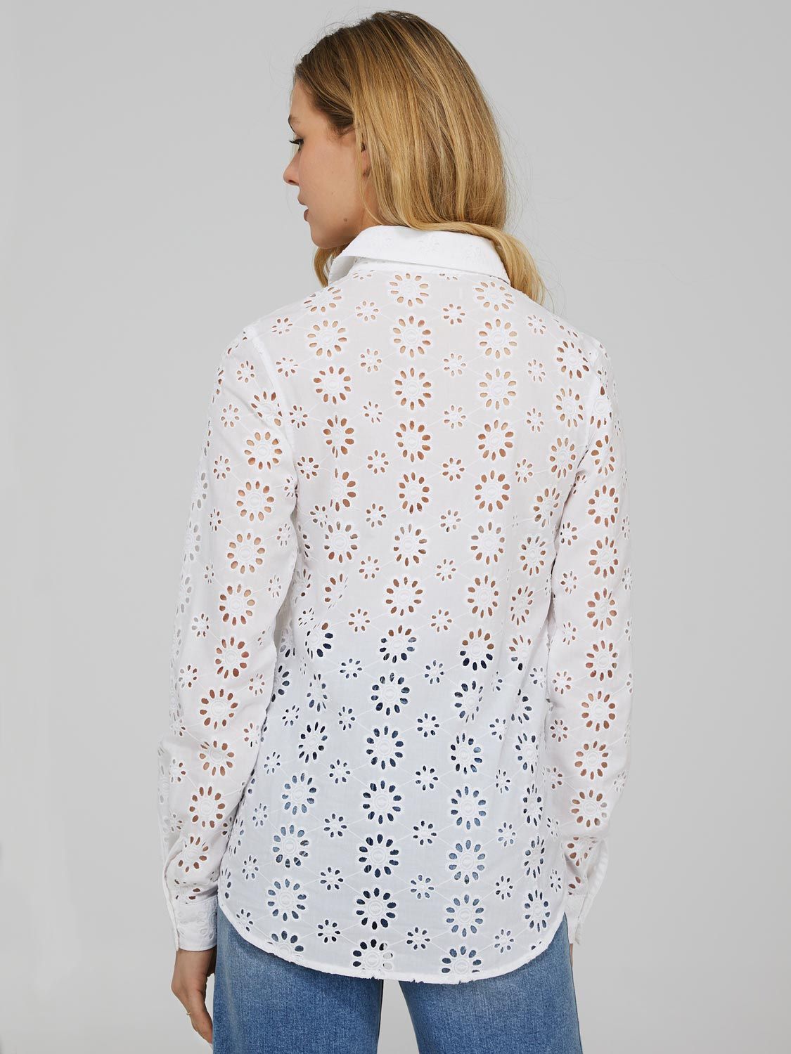 Button Down Eyelet Blouse sold by Suzy Shier product image thumbnail 5