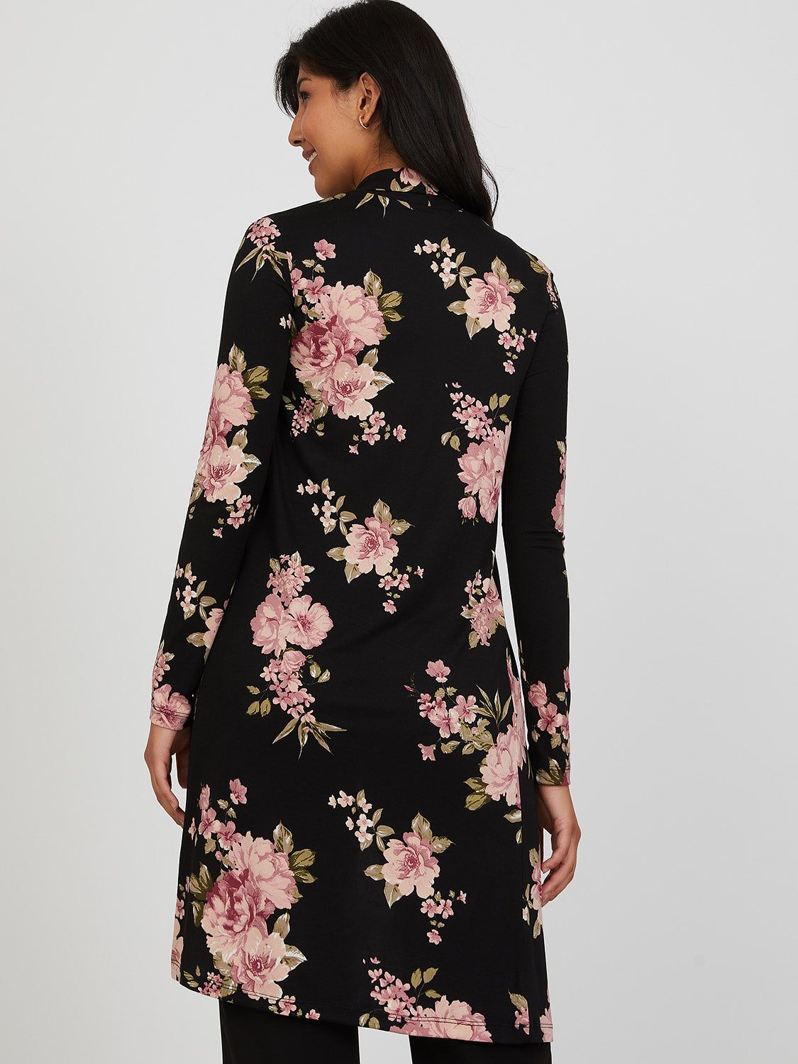 Longline Floral Print Sweater sold by Suzy Shier product image thumbnail 4