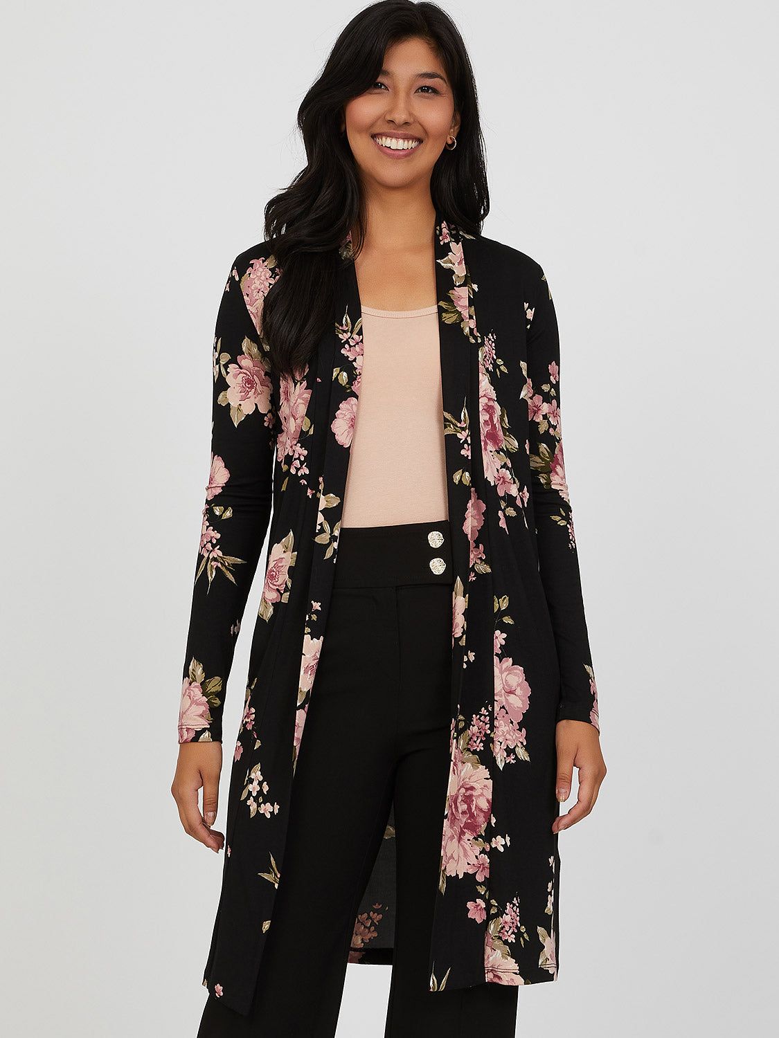 Longline Floral Print Sweater sold by Suzy Shier product image thumbnail 2