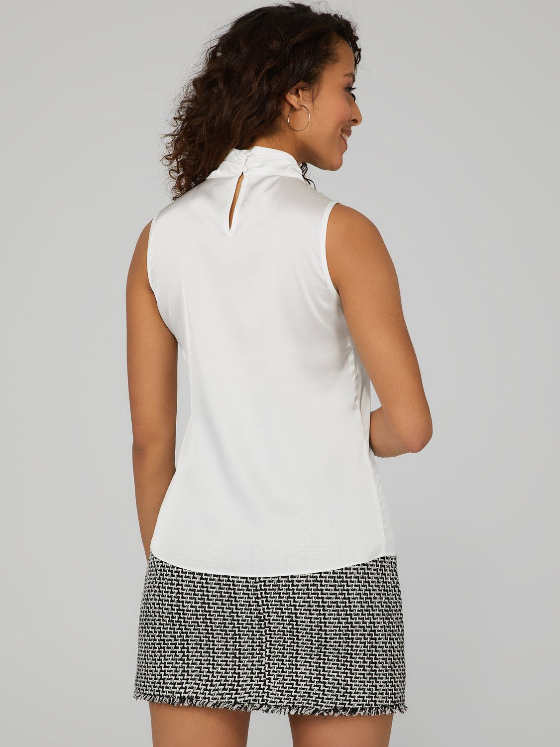 Satin High Neck Top sold by Suzy Shier product image thumbnail 4