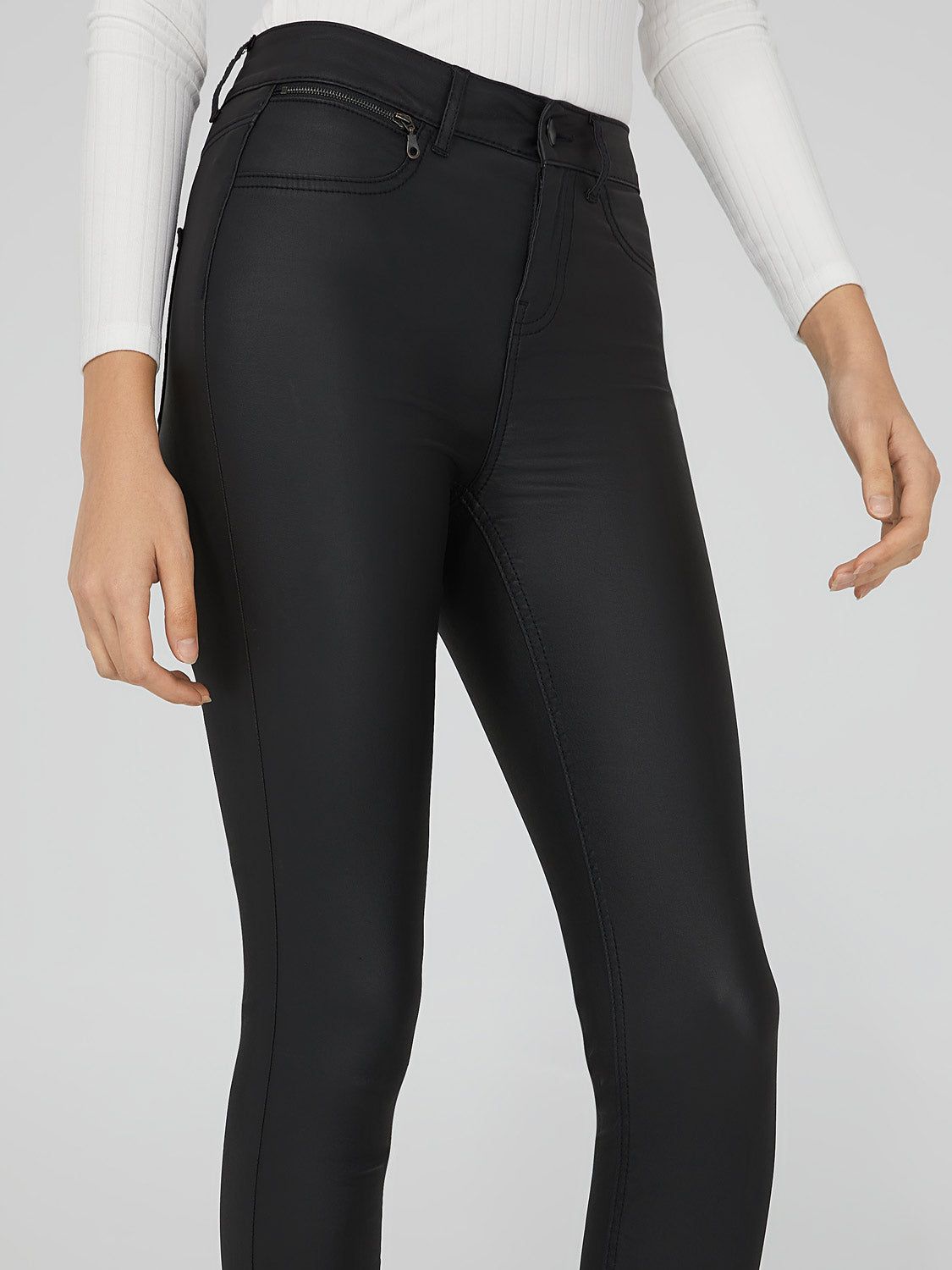 Coated Denim Skinny Jeans sold by Suzy Shier product image thumbnail 2