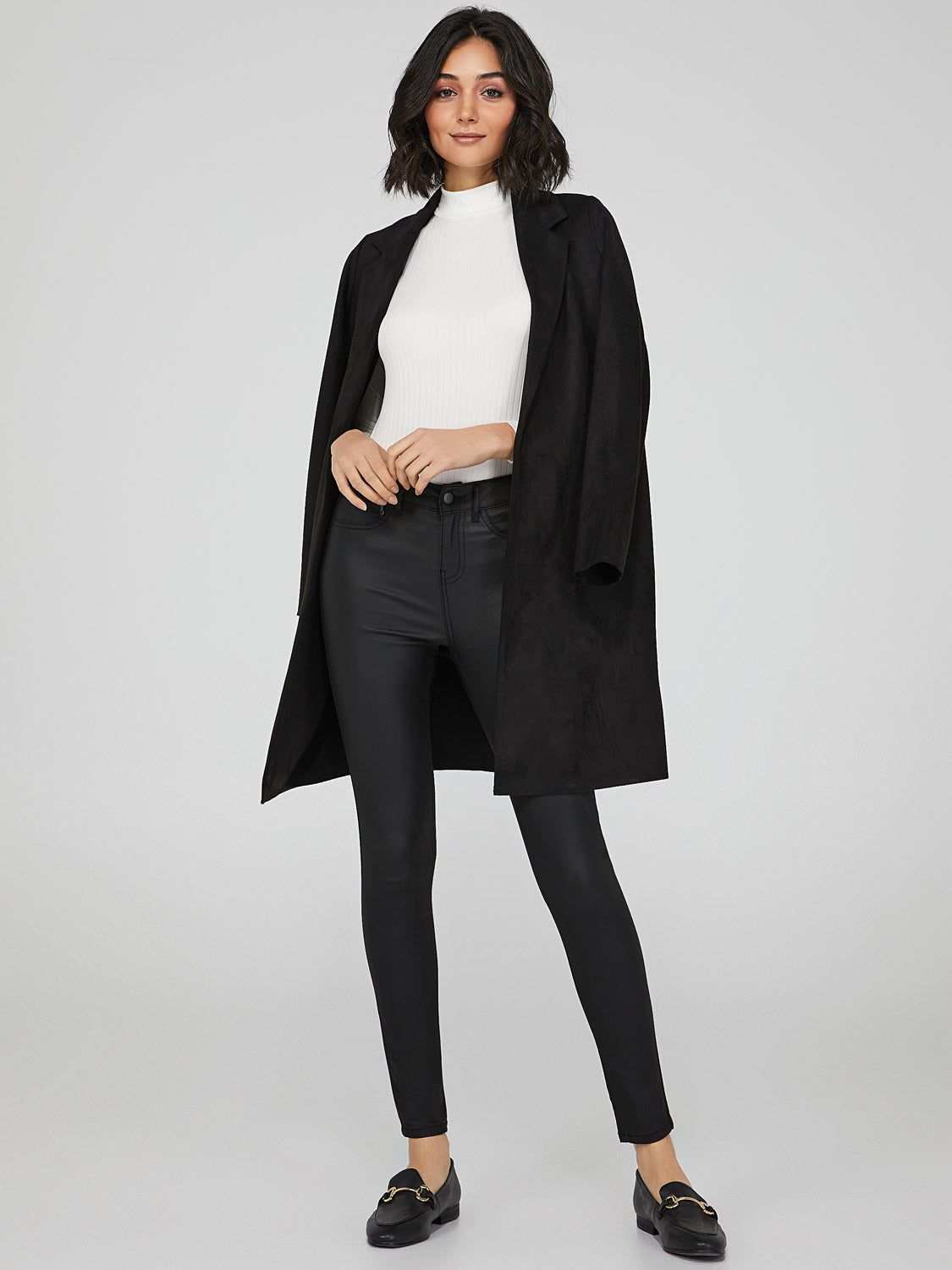 Coated Denim Skinny Jeans sold by Suzy Shier