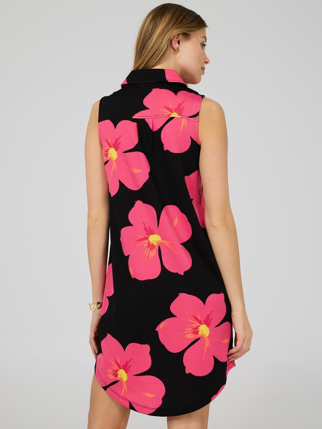 Printed Shirt Dress With Pockets sold by Suzy Shier product image thumbnail 4