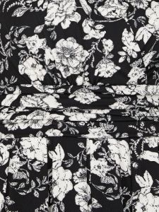 Floral Print Crossover Midi Dress sold by Suzy Shier