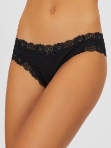 Lace Trim Thong Panty sold by Suzy Shier