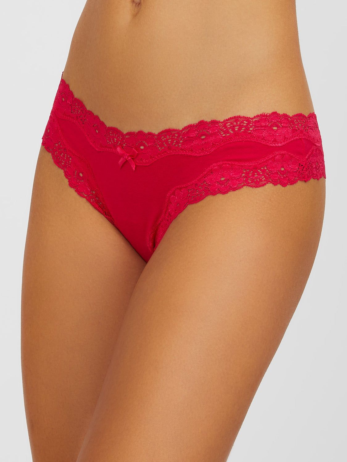 Lace Trim Thong Panty sold by Suzy Shier