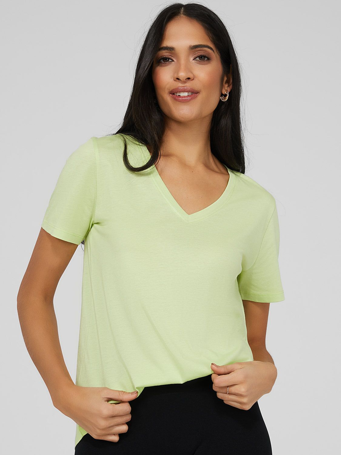 Relaxed Fit V-Neck Top sold by Suzy Shier product image thumbnail 6