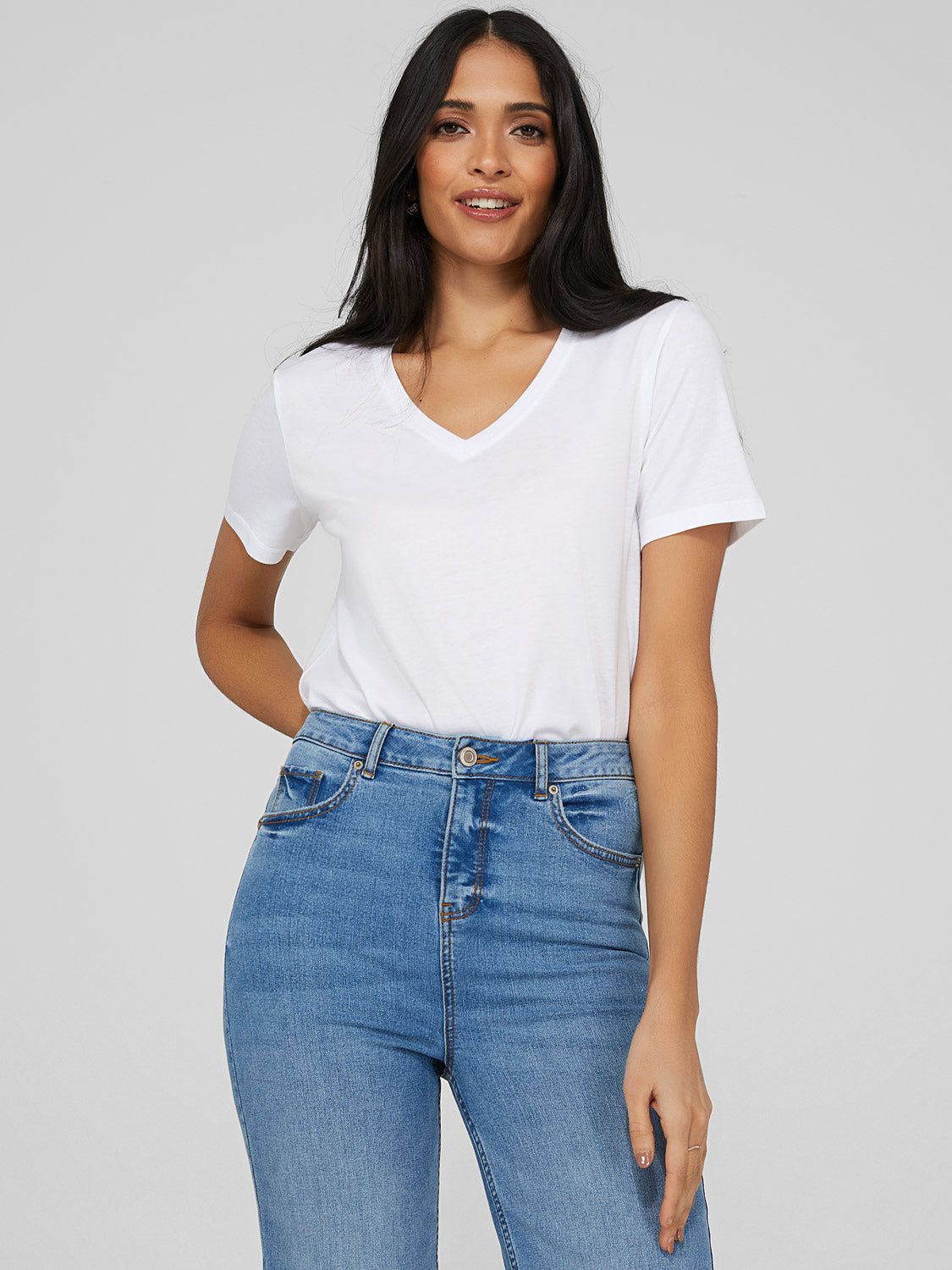 Relaxed Fit V-Neck Top sold by Suzy Shier product image thumbnail 12