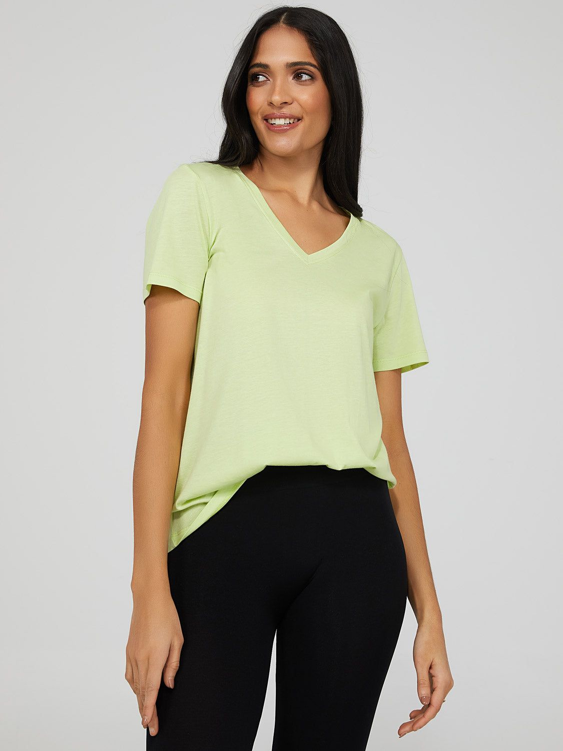 Relaxed Fit V-Neck Top sold by Suzy Shier product image thumbnail 5