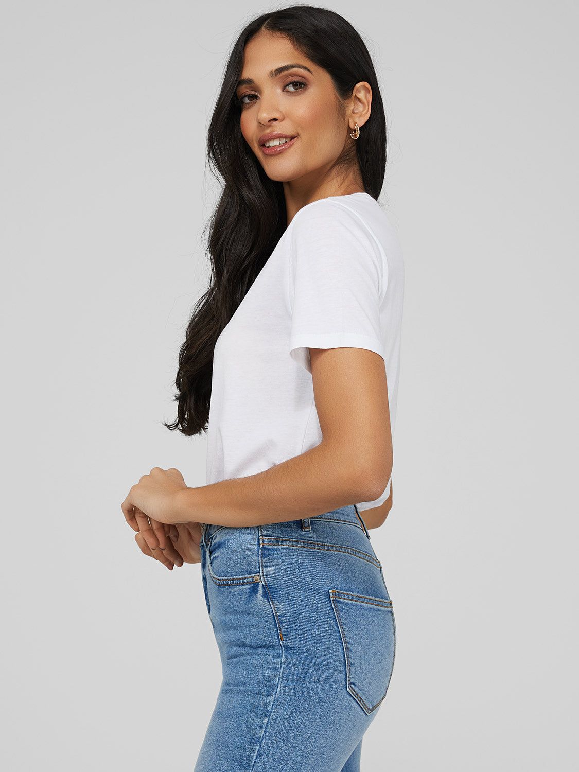 Relaxed Fit V-Neck Top sold by Suzy Shier product image thumbnail 14