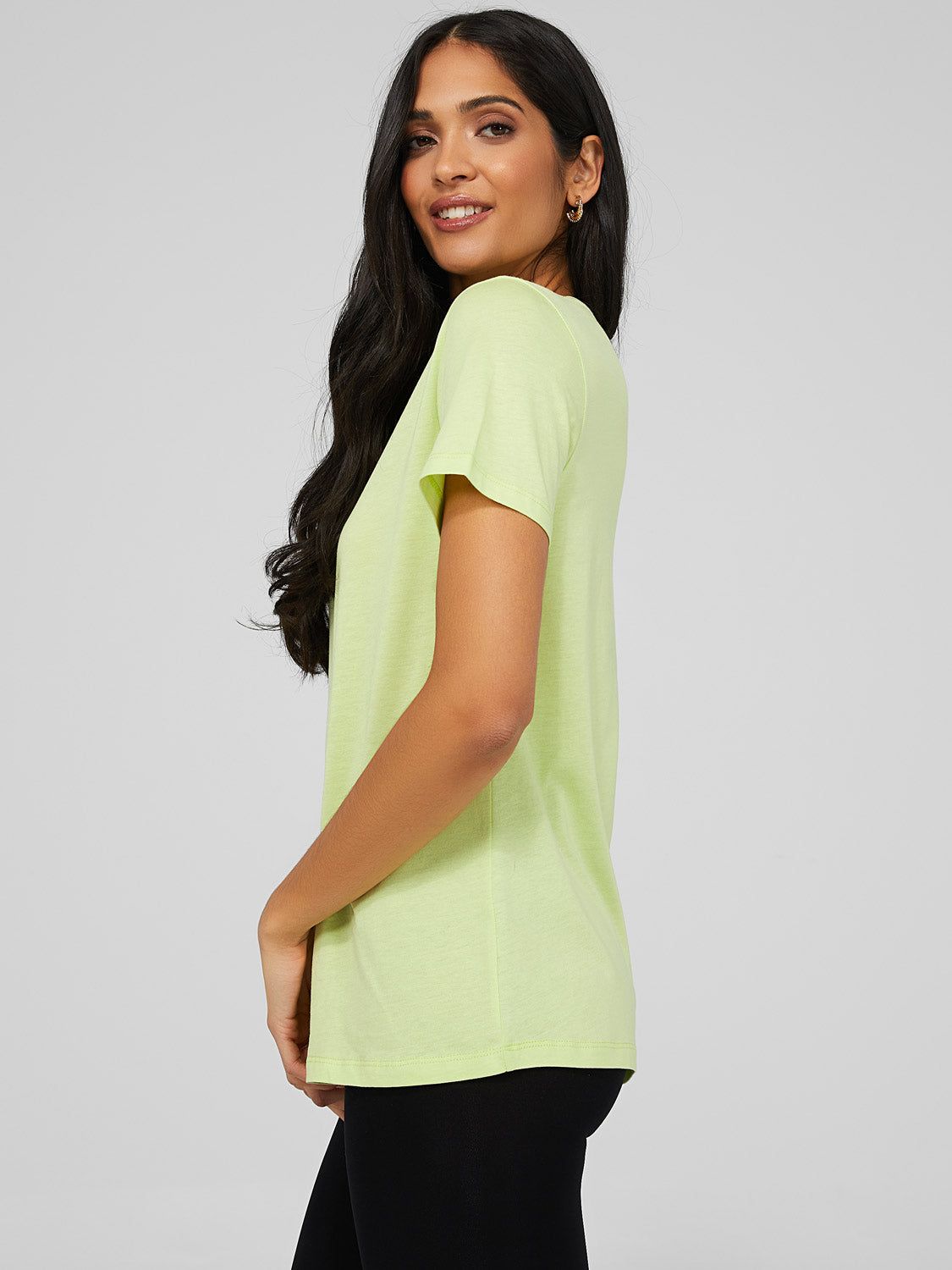 Relaxed Fit V-Neck Top sold by Suzy Shier product image thumbnail 7