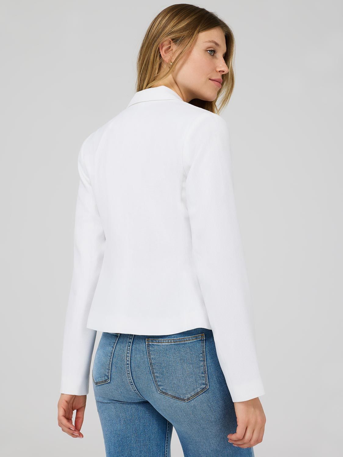 Cropped 2-Button Blazer sold by Suzy Shier product image thumbnail 4