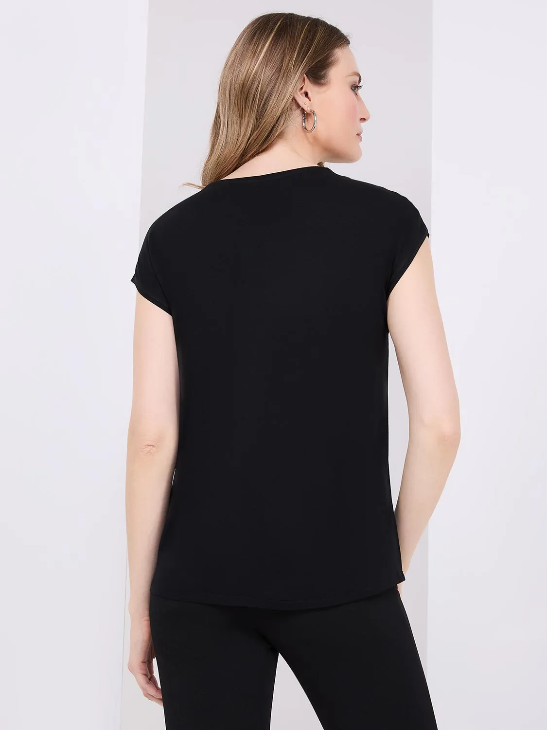 Floral Print Satin Dolman Sleeve Top sold by Suzy Shier product image thumbnail 4