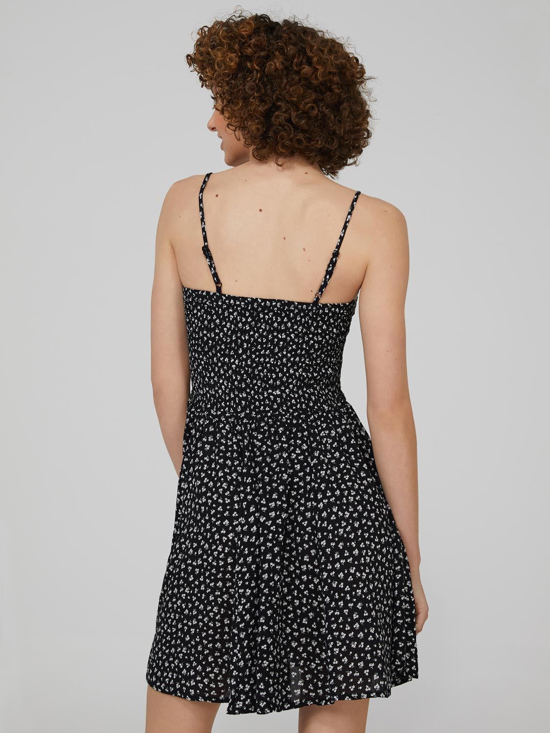 Printed Spaghetti Strap Fit & Flare Dress sold by Suzy Shier product image thumbnail 5