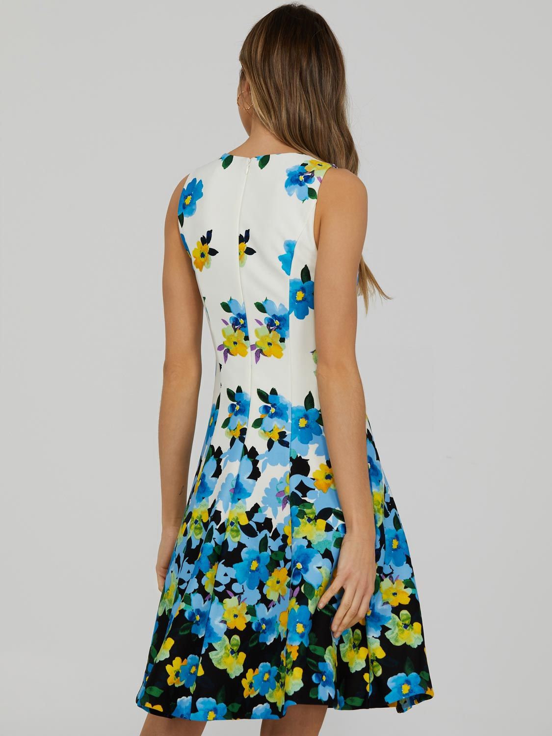 Printed Scuba Dress With Side Pockets sold by Suzy Shier product image thumbnail 5