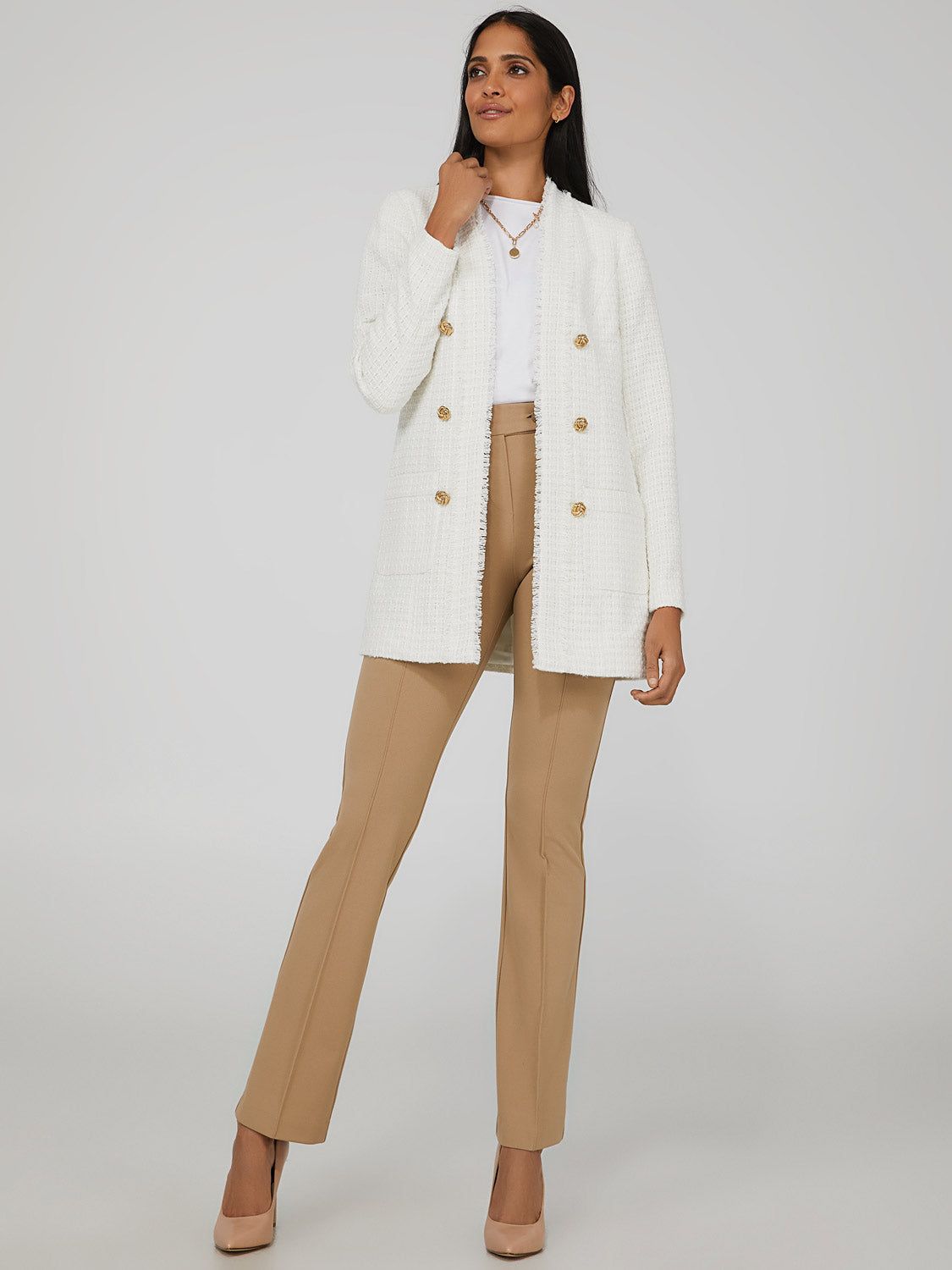 Boucle Fringe Blazer sold by Suzy Shier product image thumbnail 8