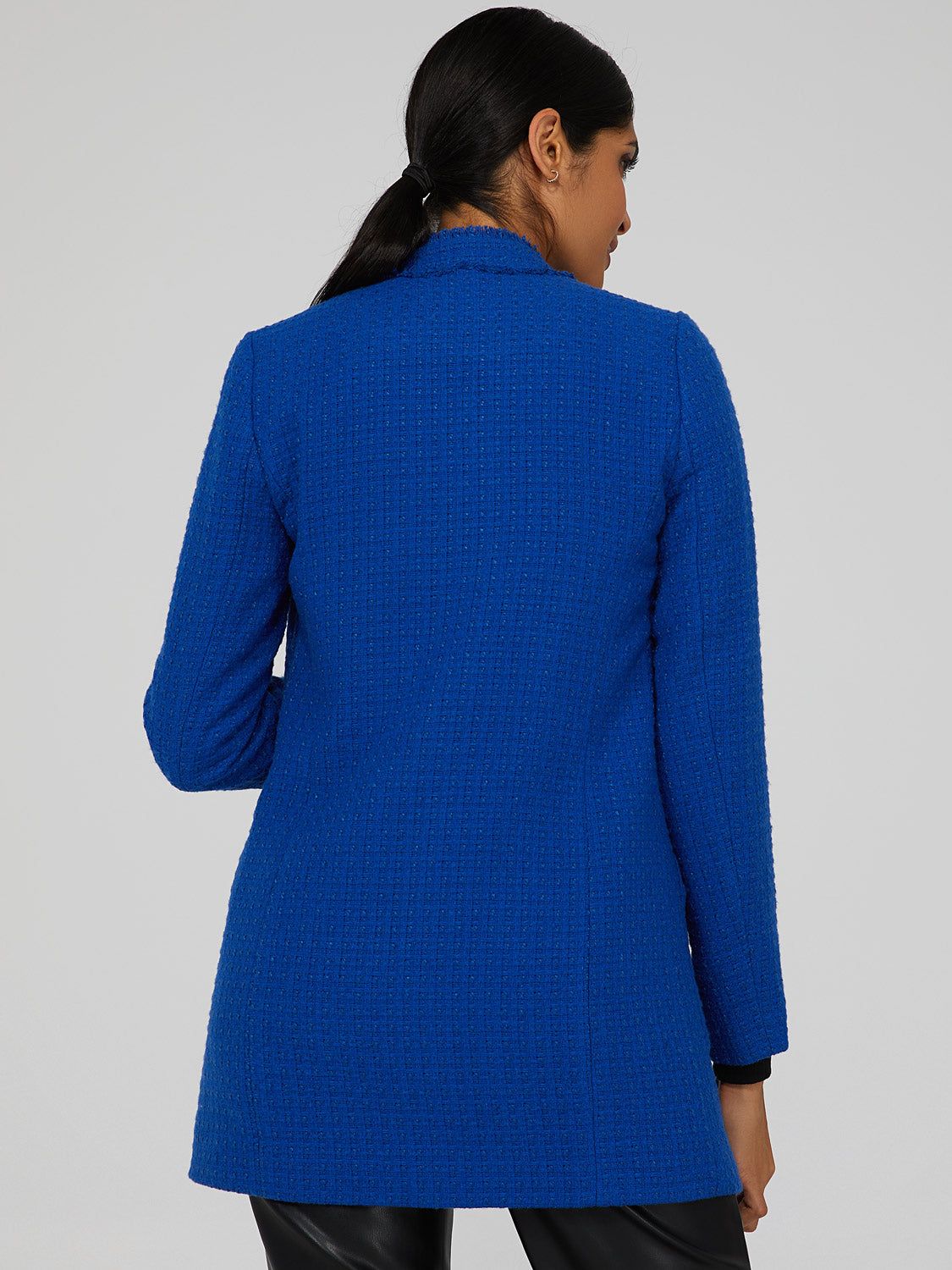 Boucle Fringe Blazer sold by Suzy Shier product image thumbnail 4