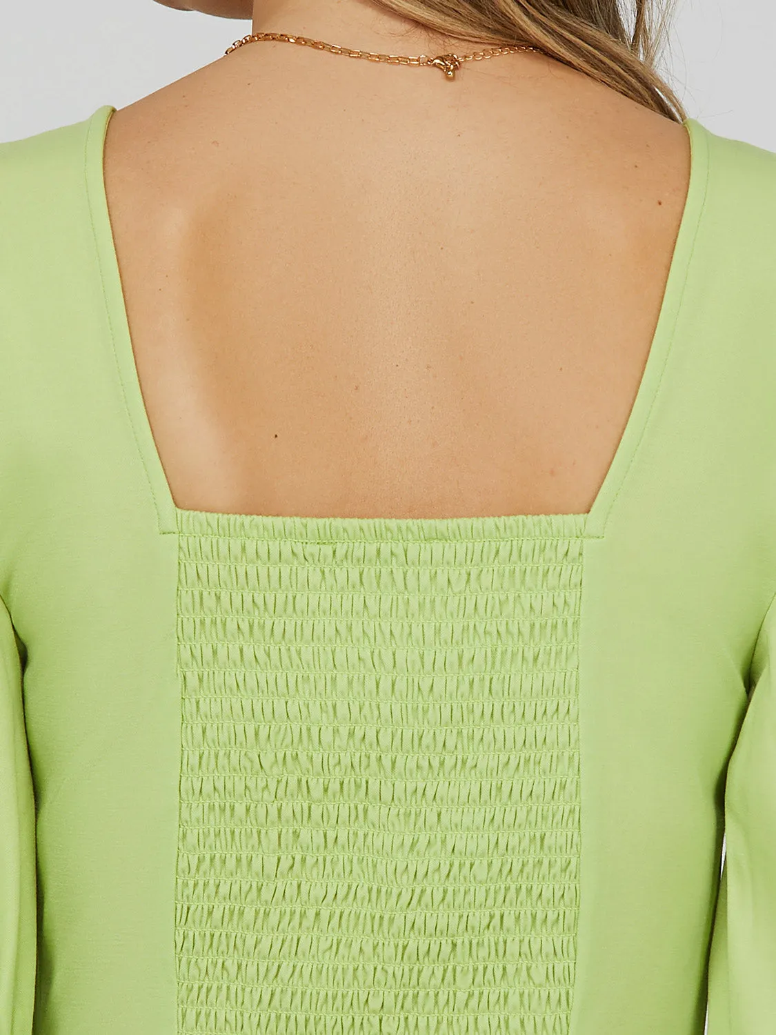 Square Neck Top With Puff Sleeves sold by Suzy Shier product image thumbnail 5