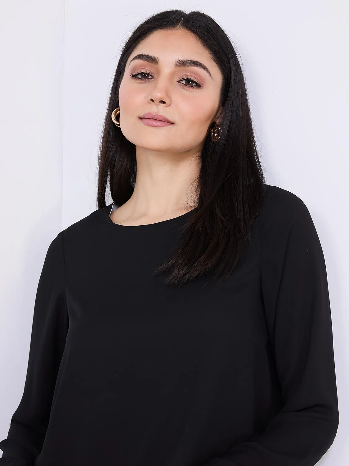 Colour Block Layered Tunic Top sold by Suzy Shier product image thumbnail 3