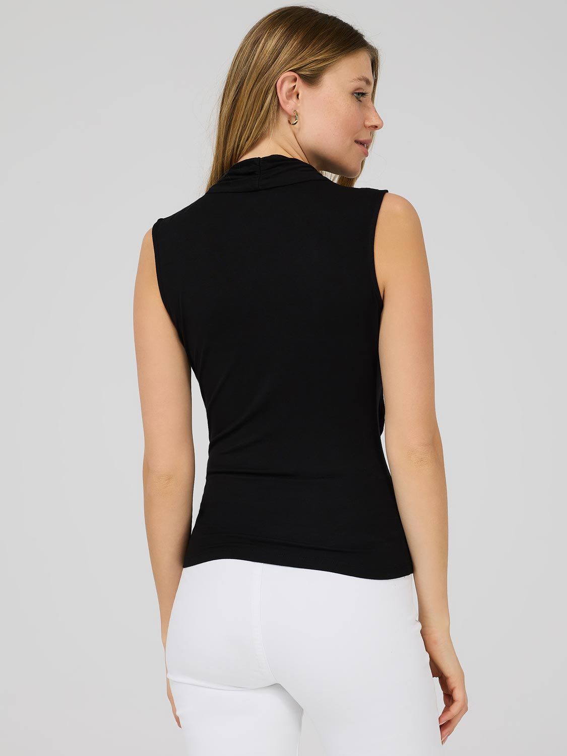 Sleeveless Crossover Top With Ruching sold by Suzy Shier product image thumbnail 5