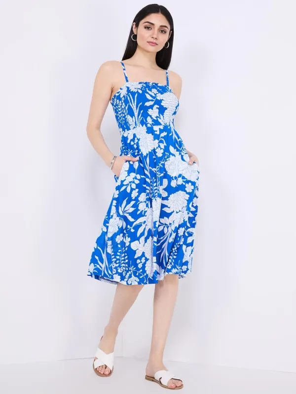 Floral Print Spaghetti Strap Midi Dress sold by Suzy Shier