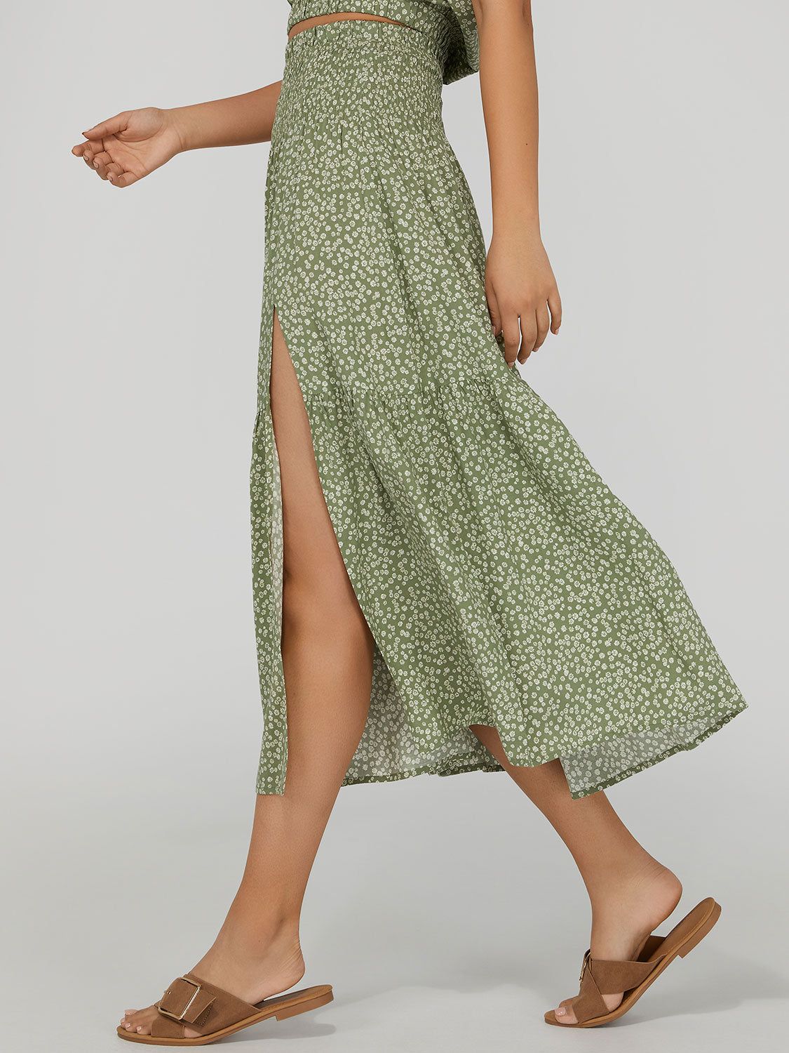 Tiered Maxi Skirt sold by Suzy Shier product image thumbnail 4