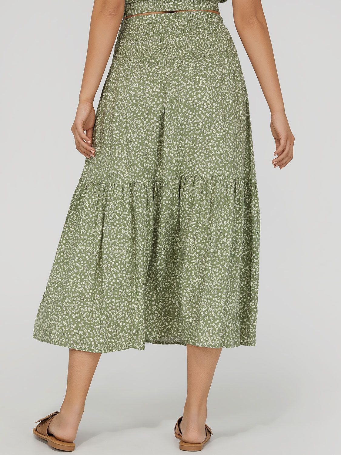 Tiered Maxi Skirt sold by Suzy Shier product image thumbnail 5