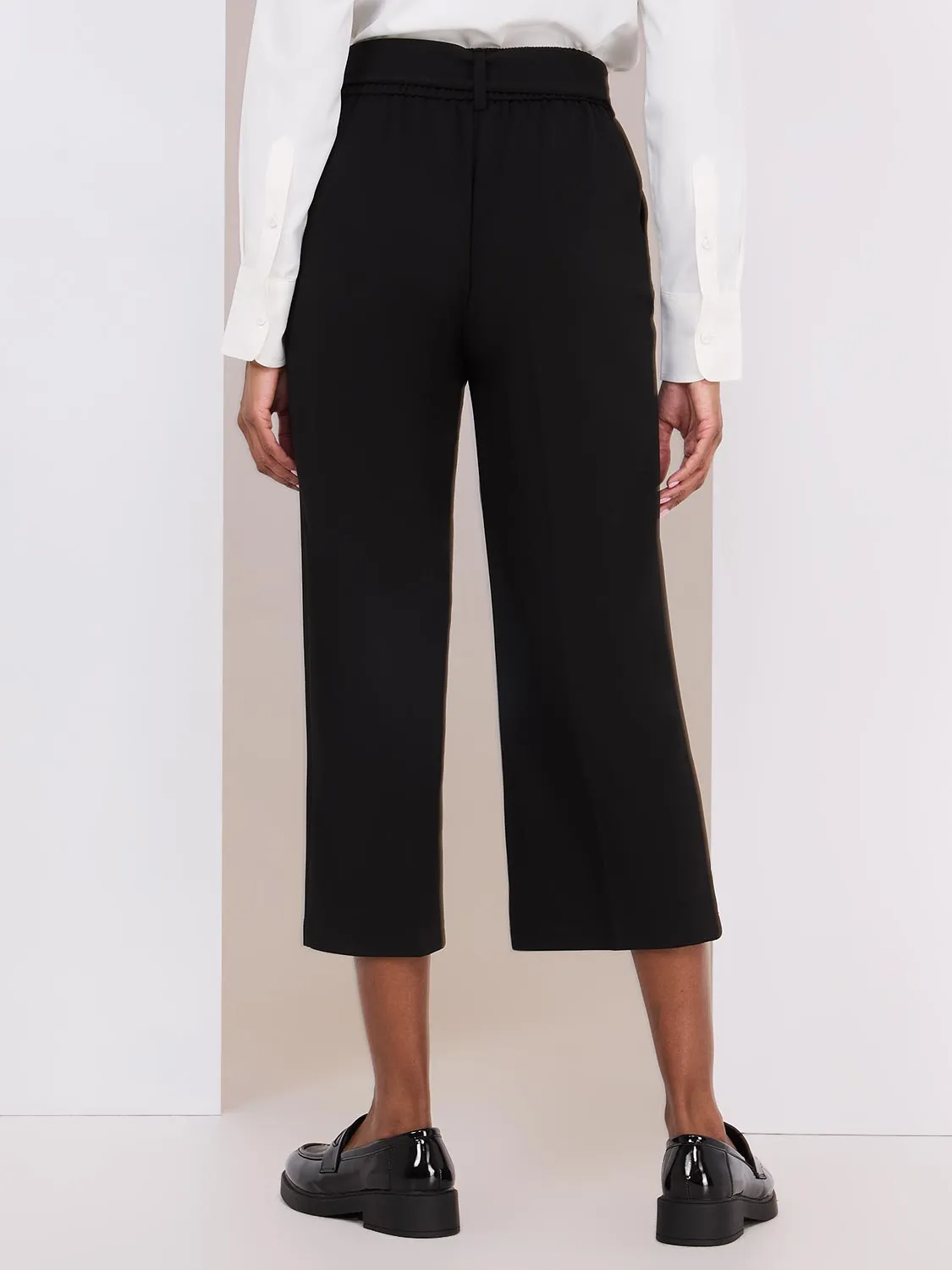 High Rise Sash Front Gaucho Pants sold by Suzy Shier product image thumbnail 3