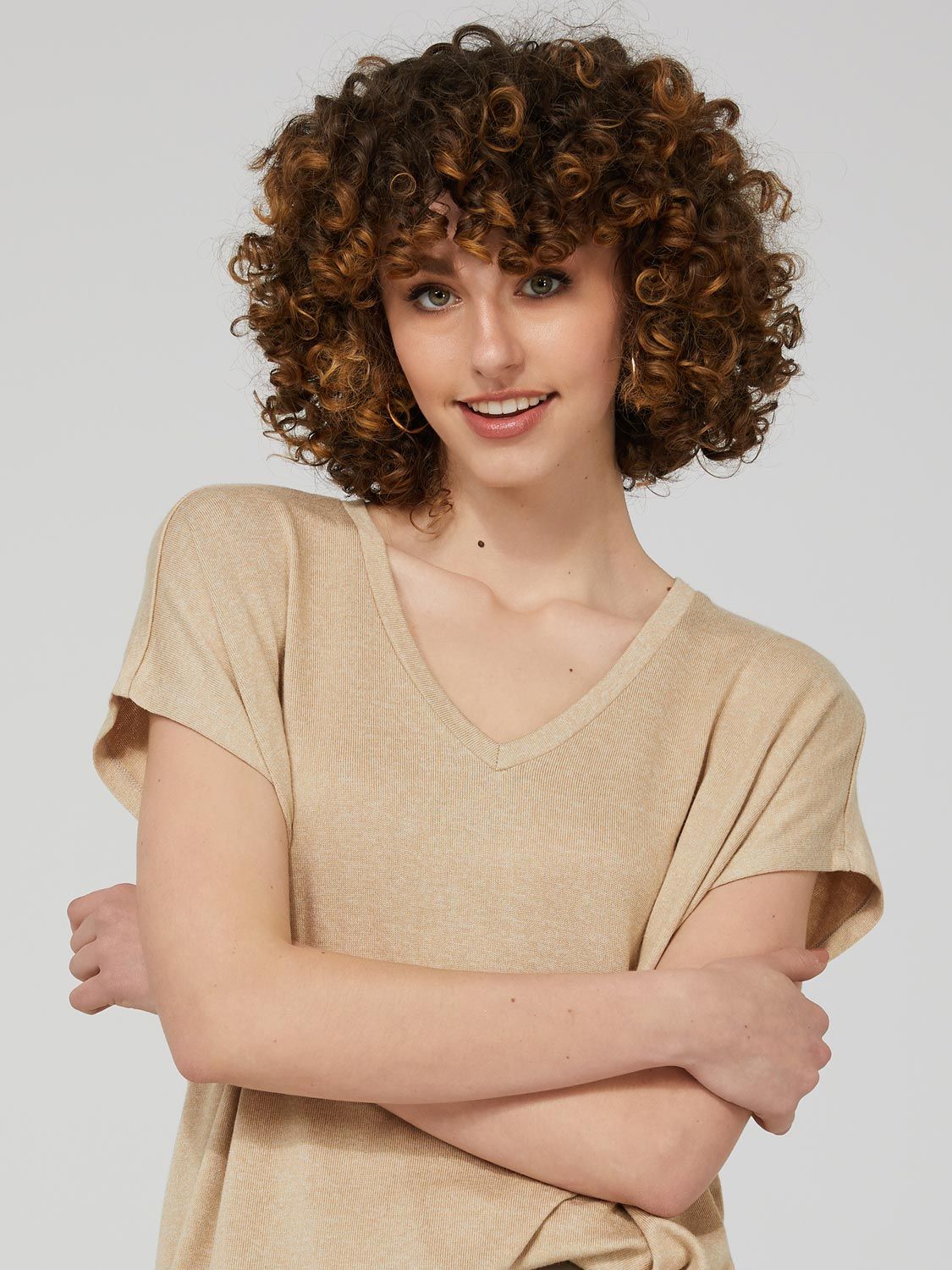Relaxed Fit Short Sleeve V-Neck Top sold by Suzy Shier product image thumbnail 3