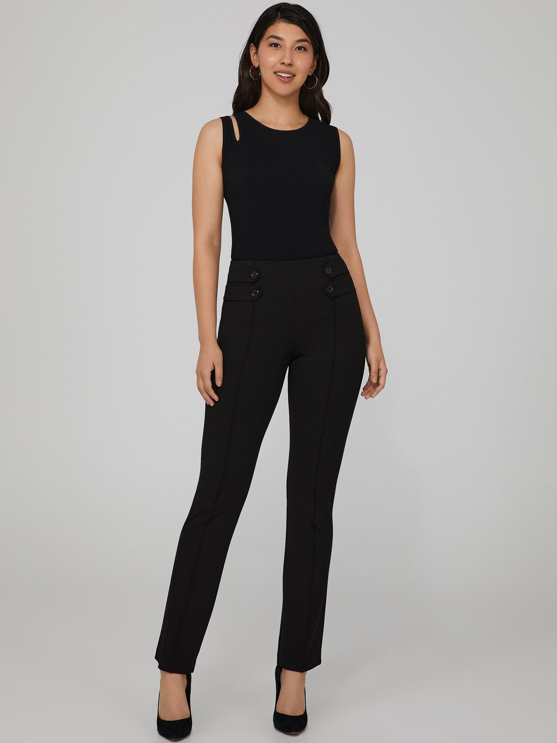 High-Waisted Work Pants sold by Suzy Shier