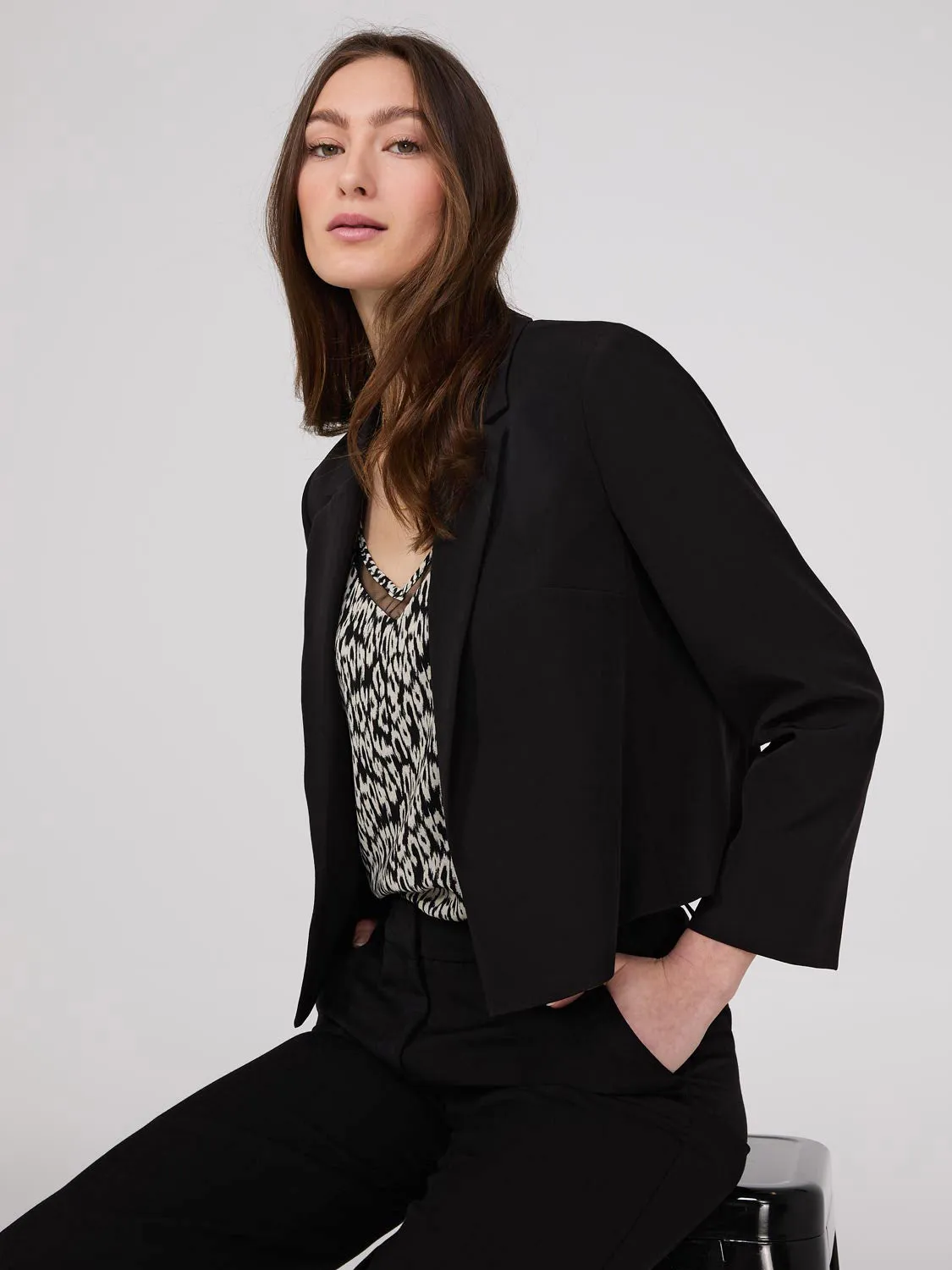 Waisted Open Blazer sold by Suzy Shier