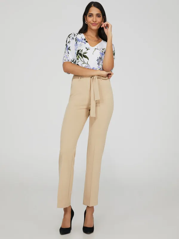High-Waisted Tie Belt Pants sold by Suzy Shier
