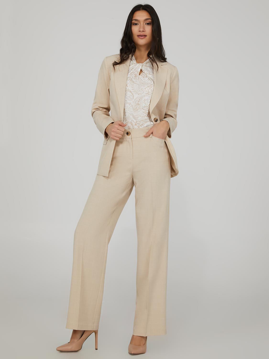 Wide Leg Classic Rise Pants sold by Suzy Shier