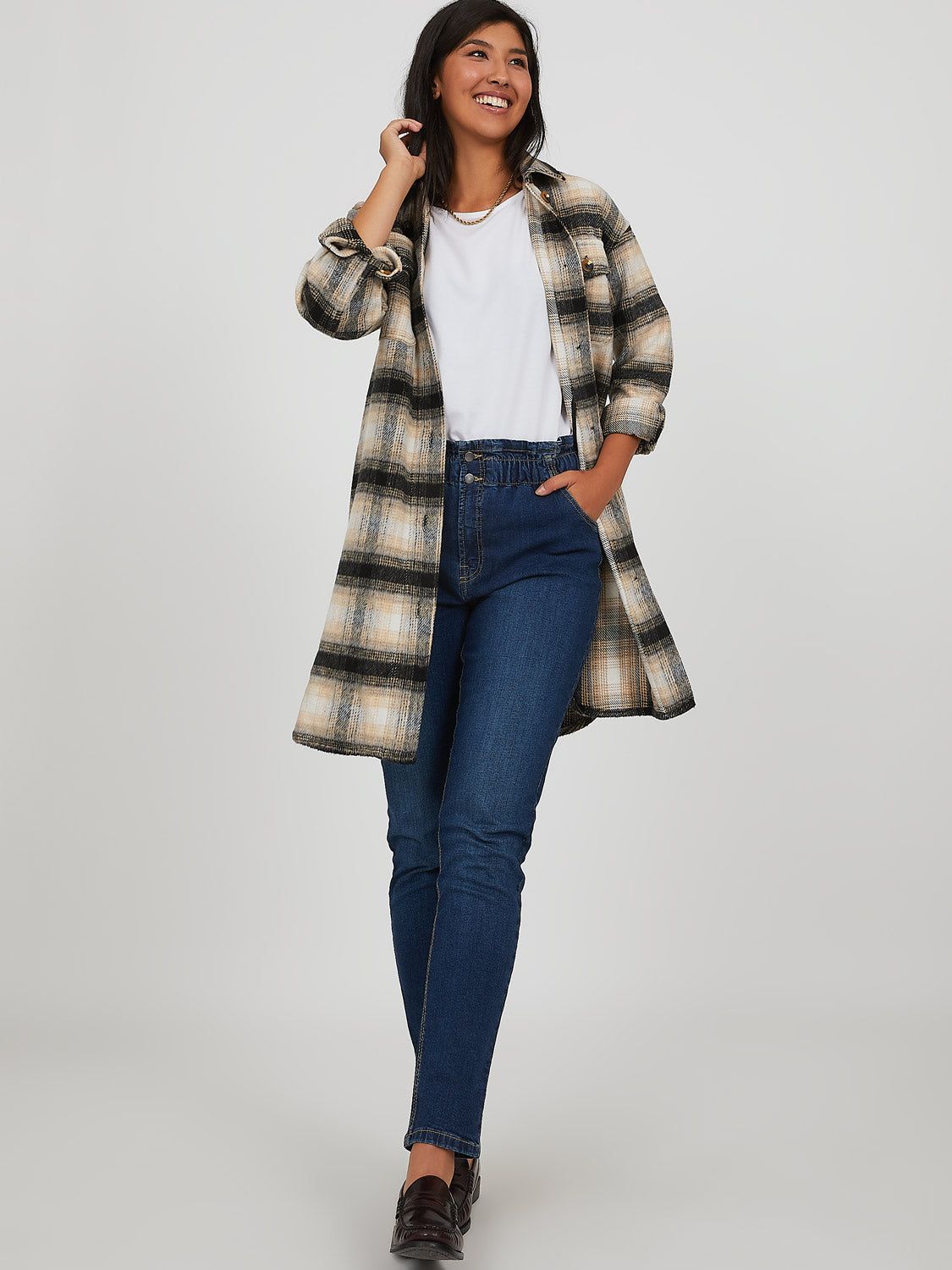 Plaid Shacket sold by Suzy Shier product image thumbnail 2