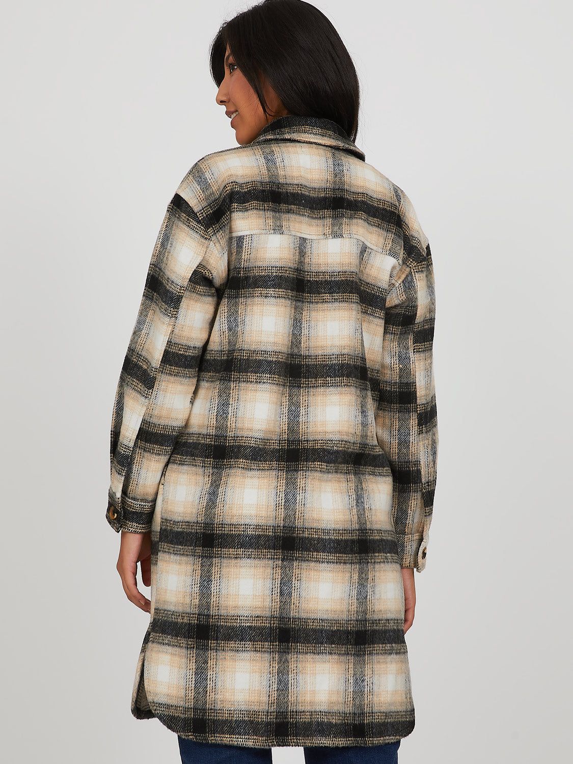 Plaid Shacket sold by Suzy Shier product image thumbnail 5
