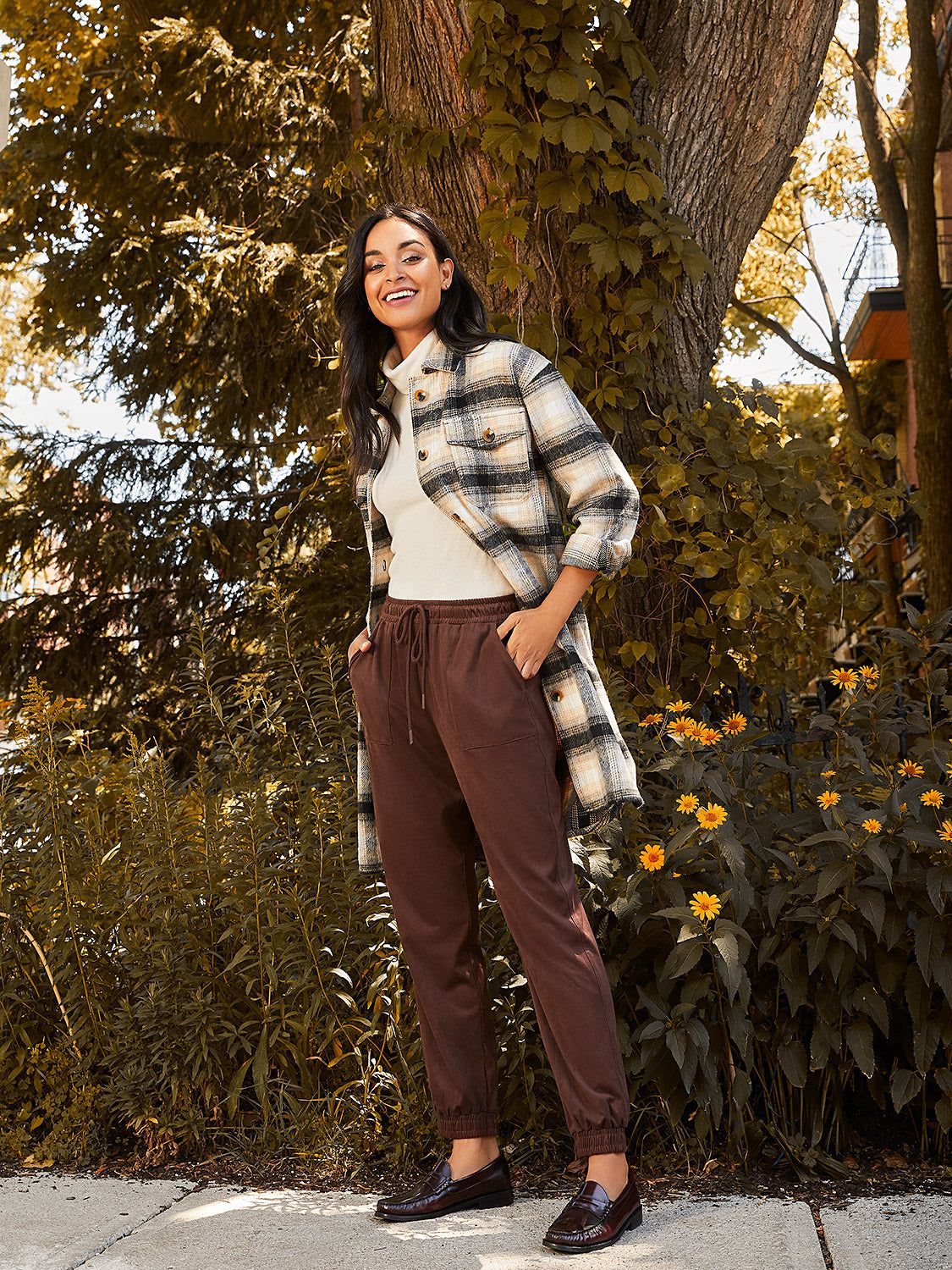 Plaid Shacket sold by Suzy Shier