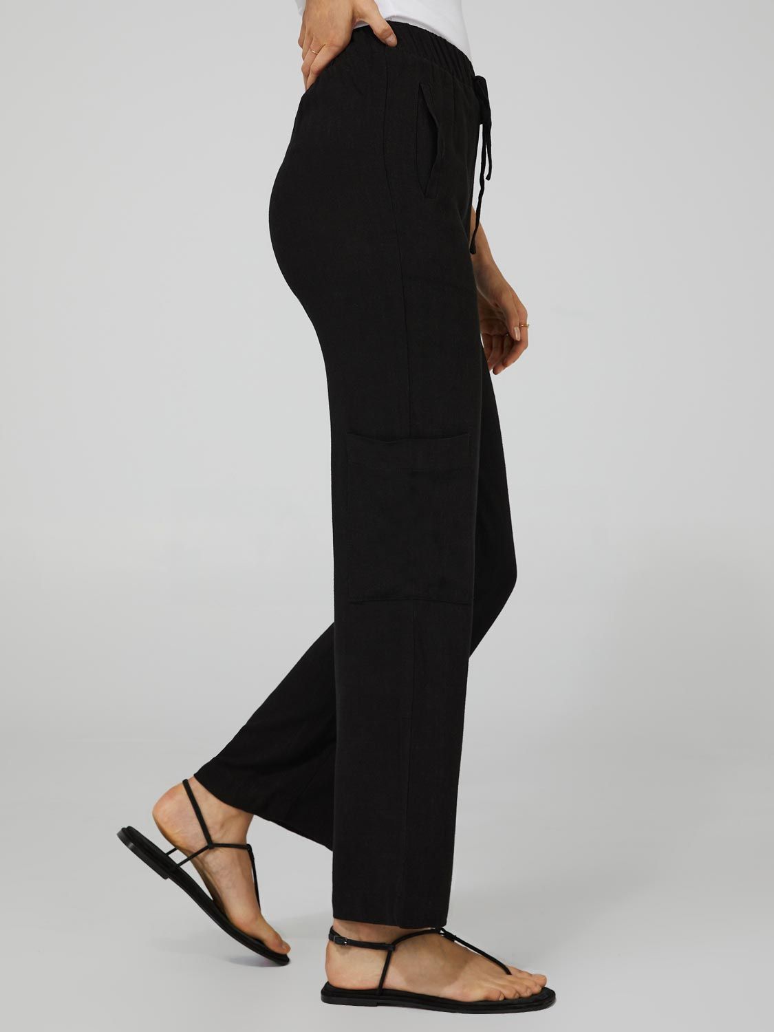 High-Waisted Wide Leg Cargo Pants sold by Suzy Shier product image thumbnail 3
