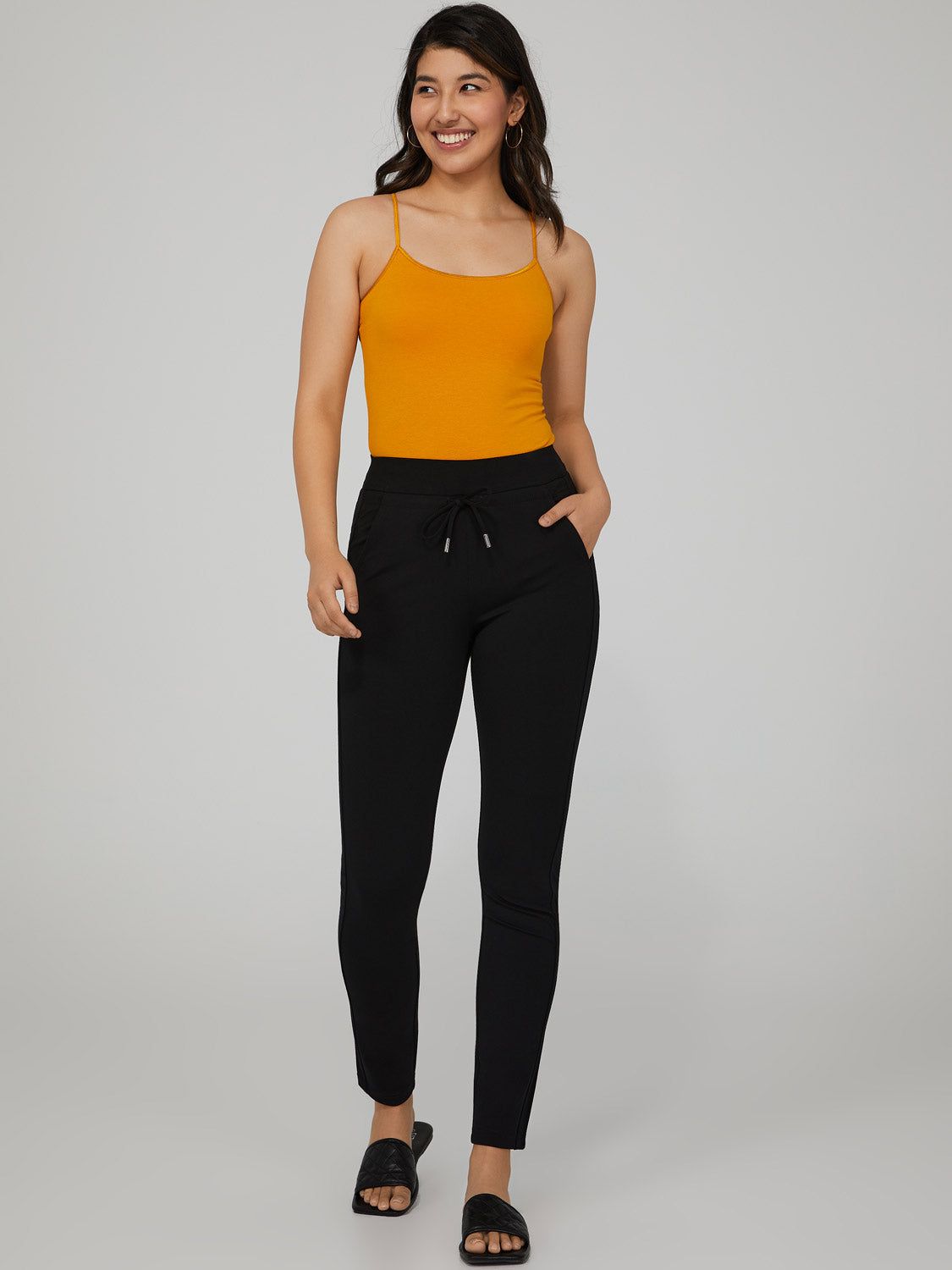 Slim Leg Drawstring Pants sold by Suzy Shier