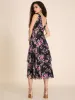 Floral Print V-Neck Fit & Flare Midi Dress sold by Suzy Shier