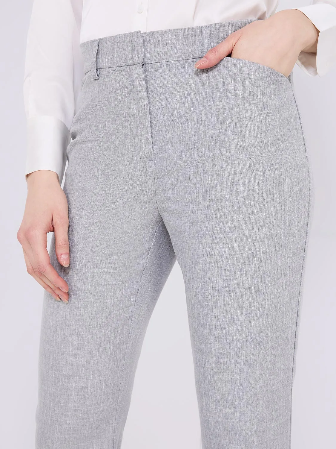 Classic Rise Straight-Leg Trousers sold by Suzy Shier product image thumbnail 2