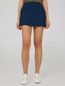 Mini Denim Skort sold by Suzy Shier