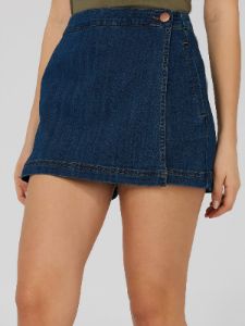 Mini Denim Skort sold by Suzy Shier