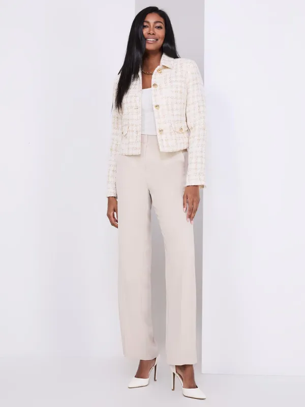 Wide Leg Pull-On Trousers sold by Suzy Shier