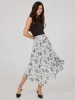 Printed Asymmetrical Hem Chiffon Skirt sold by Suzy Shier